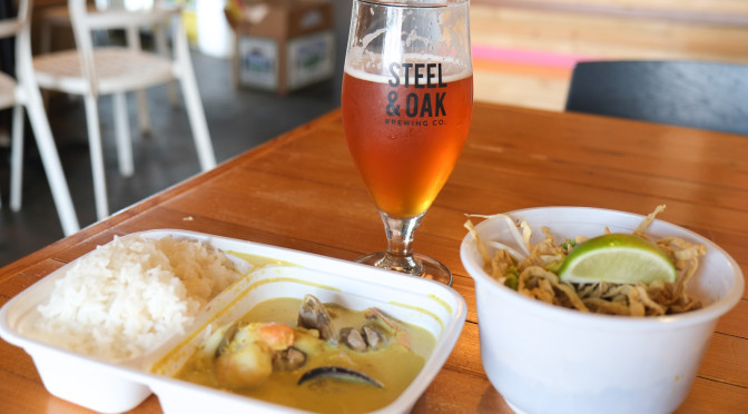 Steel & Oak x Longtail Kitchen: You Got Red Pilsner in My Green Curry! You got Green Curry in my Red Pilsner!