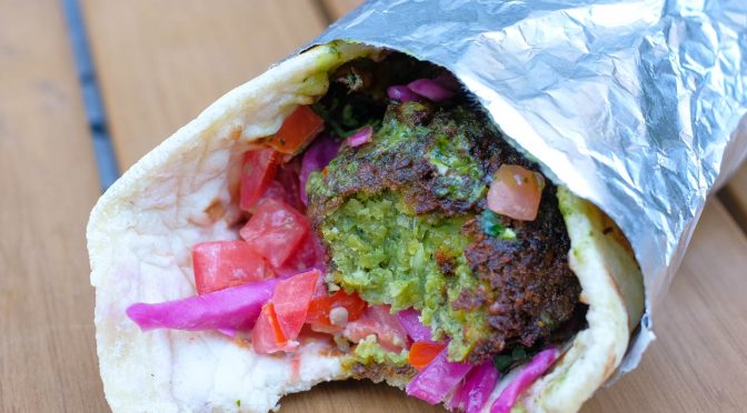 Lunch Quickie: Fresh ‘n Fantastic Falafel & Pita at Superbaba Food Truck