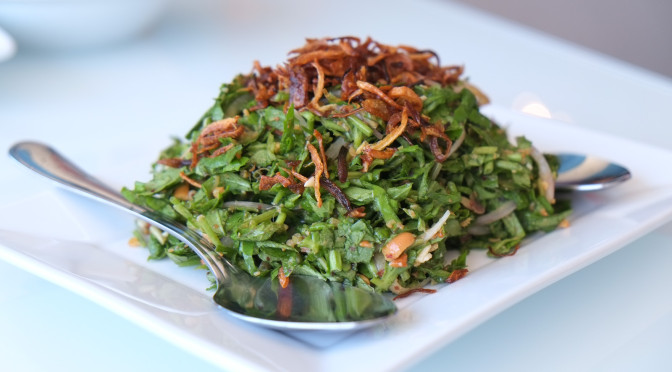 Green Food at Wahh Tee Burmese